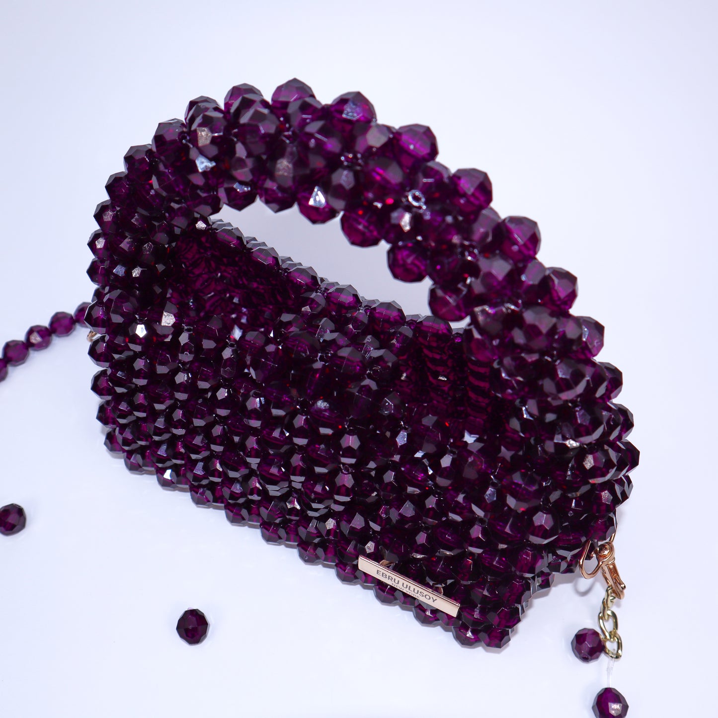 Purple Bead Bag